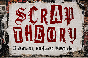 ScrapTheory - Endless Disorder, a Handwritten Font by HypeWorksCo