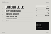 Carbon Slice - Condensed Industrial, a Sans Serif Font by HipFonts (Thumbnail 6 of 11)