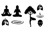 Yoga Meditation Silhouette Vector Bu, an Illustration by Artivon (Thumbnail 18 of 40)