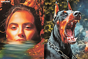 Retro Dry Brush Poster Effect, an Action Add-On by DaldSgh (Thumbnail 2 of 13)