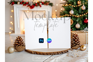 Christmas Invitation Mockup, a Mockup by MockupWizard