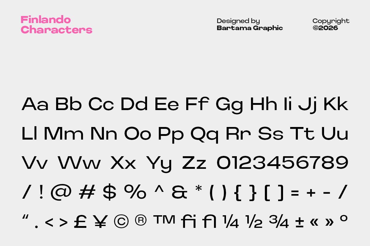 Finlado - Sans Serif Font Family, a Sans Serif Font by Bartama Graphic (Photo 10 of 10)