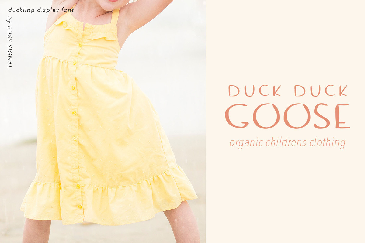 Duckling | Playful Display Font, a Font by BusySignal (Photo 4 of 6)