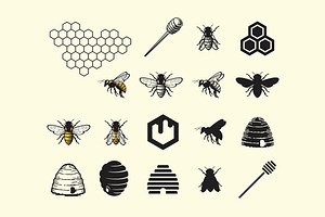 Honey Bee Labels Sticker