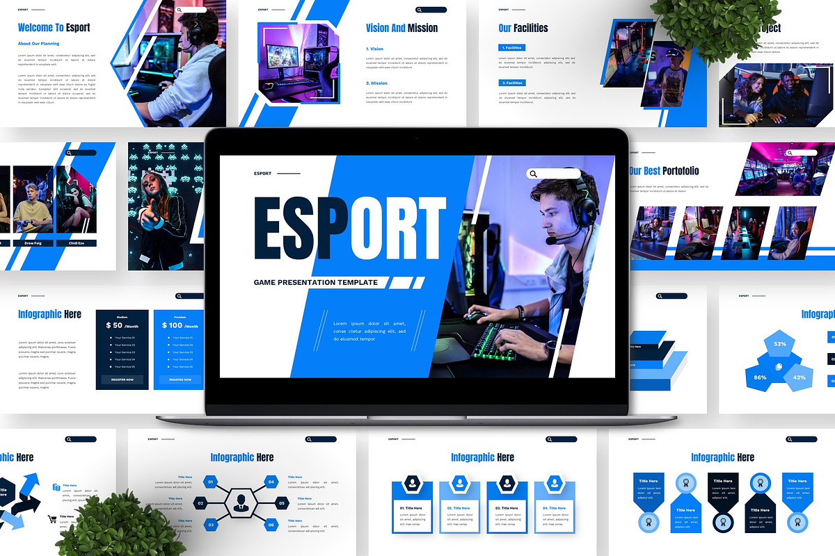Esport - Game Keynote Templates, a Presentation Template by Deepslide Studio (Photo 5 of 6)