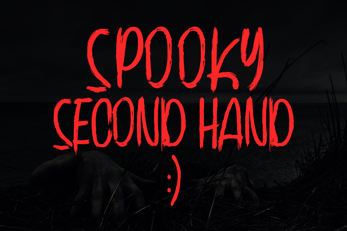 Vampire Roamer Brush Display Font, a Sans Serif Font by Maulana Creative (Photo 4 of 7)