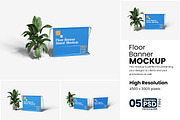 Floor Banner Stand Mockup, an Advertising Mockup by bimockup (Thumbnail 1 of 6)