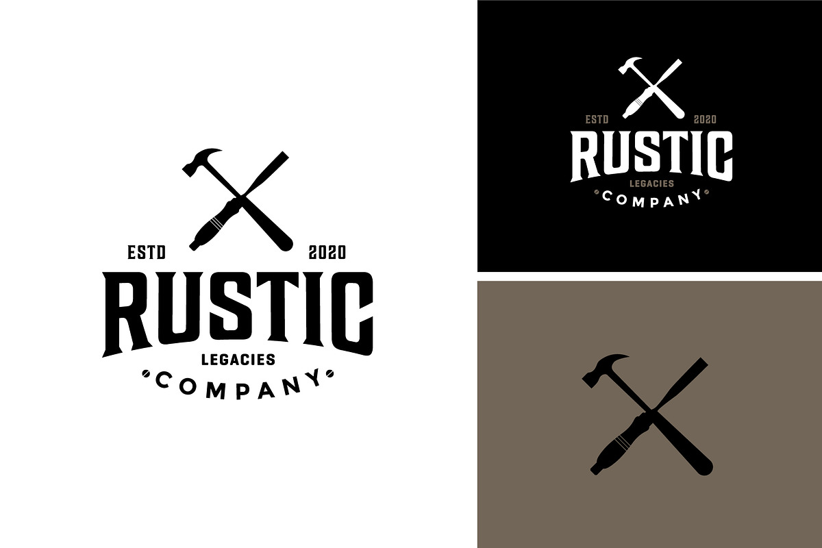 Vintage Woodworking Carpenter Logo, a Branding & Logo Template by funpixel