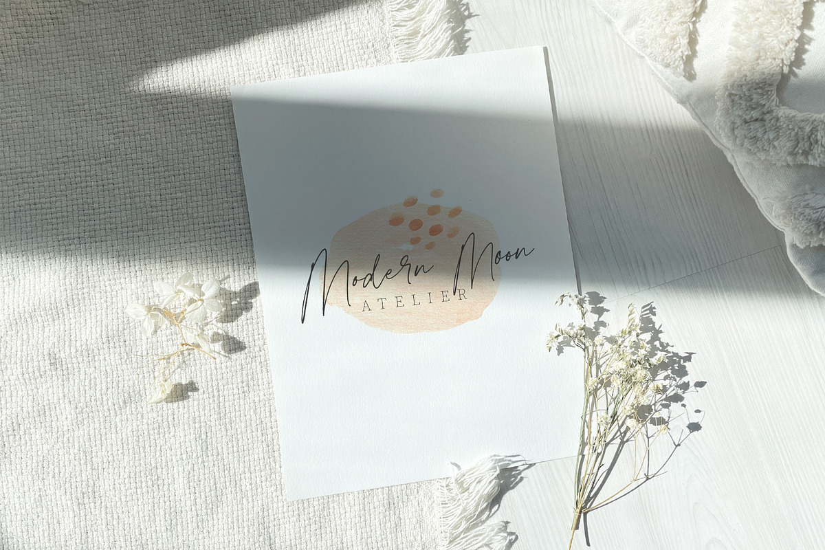 Abstract logo elements & frames, a Branding & Logo Template by Michèle Kae (Photo 6 of 10)
