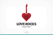 Love Rocks Logo Template, a Branding & Logo Template by Logo Heaven (Thumbnail 1 of 5)