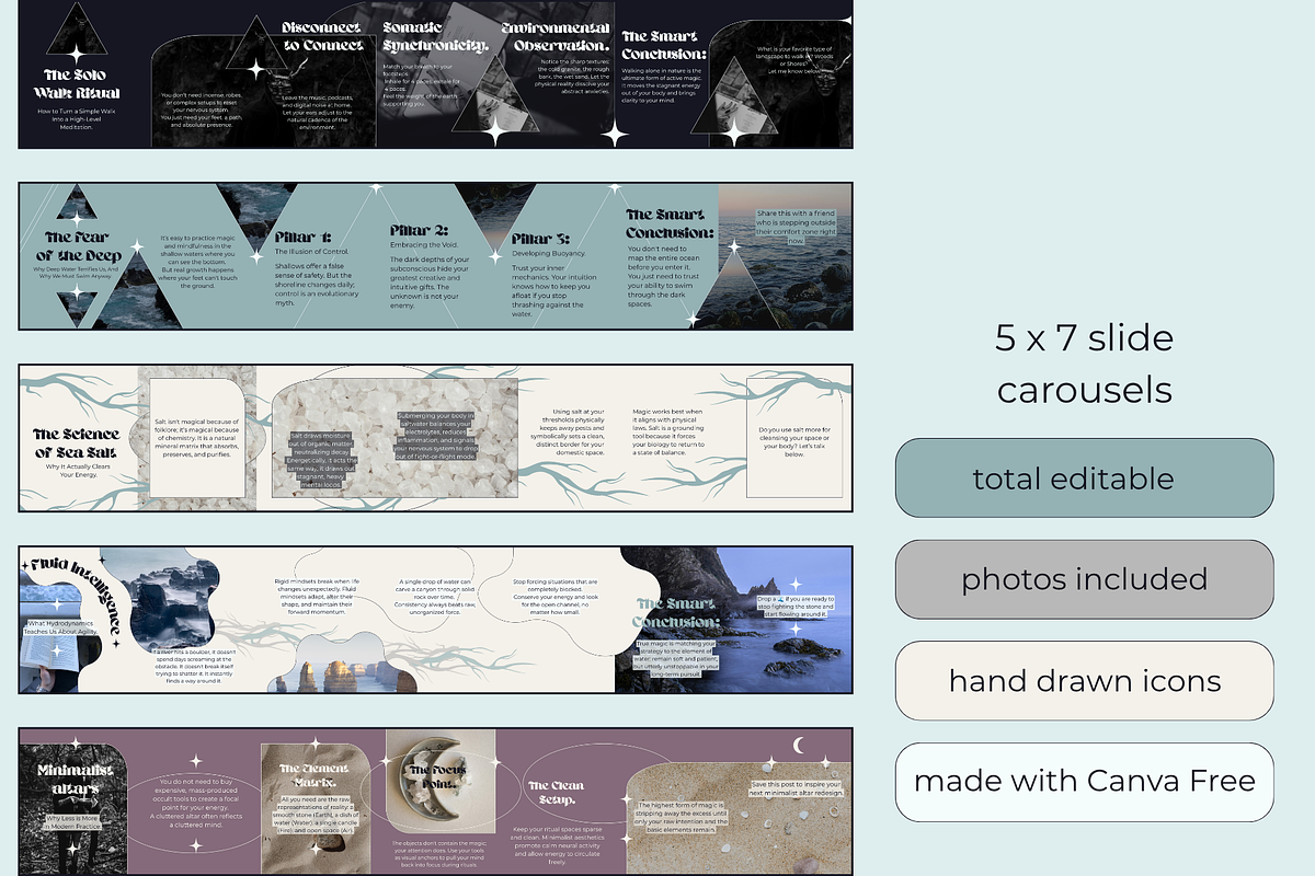 Coastal Witch Social Media Kit, a Social Media Template by Mochi Atelier (Photo 12 of 14)