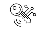 Smart Key Line Icon, an Outline Icon by Pexelpy (Thumbnail 1 of 2)