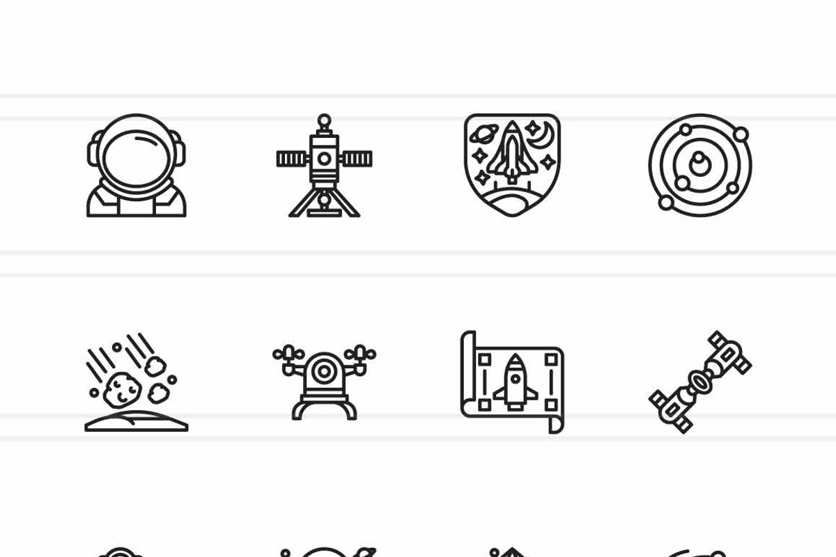 25 Space Exploration Missions Icons, an Icon by IconBunny (Photo 2 of 2)