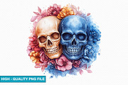 Gothic Skull Clipart Bundle, an Illustration by crative8112 (Thumbnail 5 of 8)