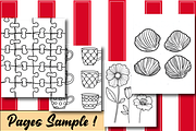 Comfy Patterns Bold & Easy Coloring, an Animal Illustration by Printable Design Store (Thumbnail 3 of 4)