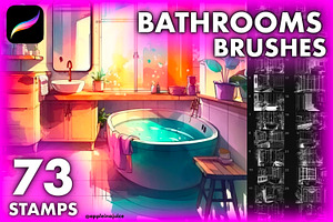 Procreate Interior Bathrooms Brushes