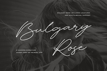 Bulgary Rose Signature Script Font, a Handwritten Font by Heinzel Std