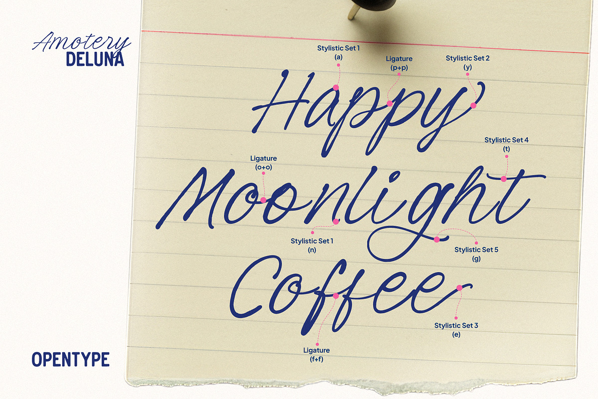 Amotery Deluna, a Script Font by Nathatype (Photo 9 of 13)