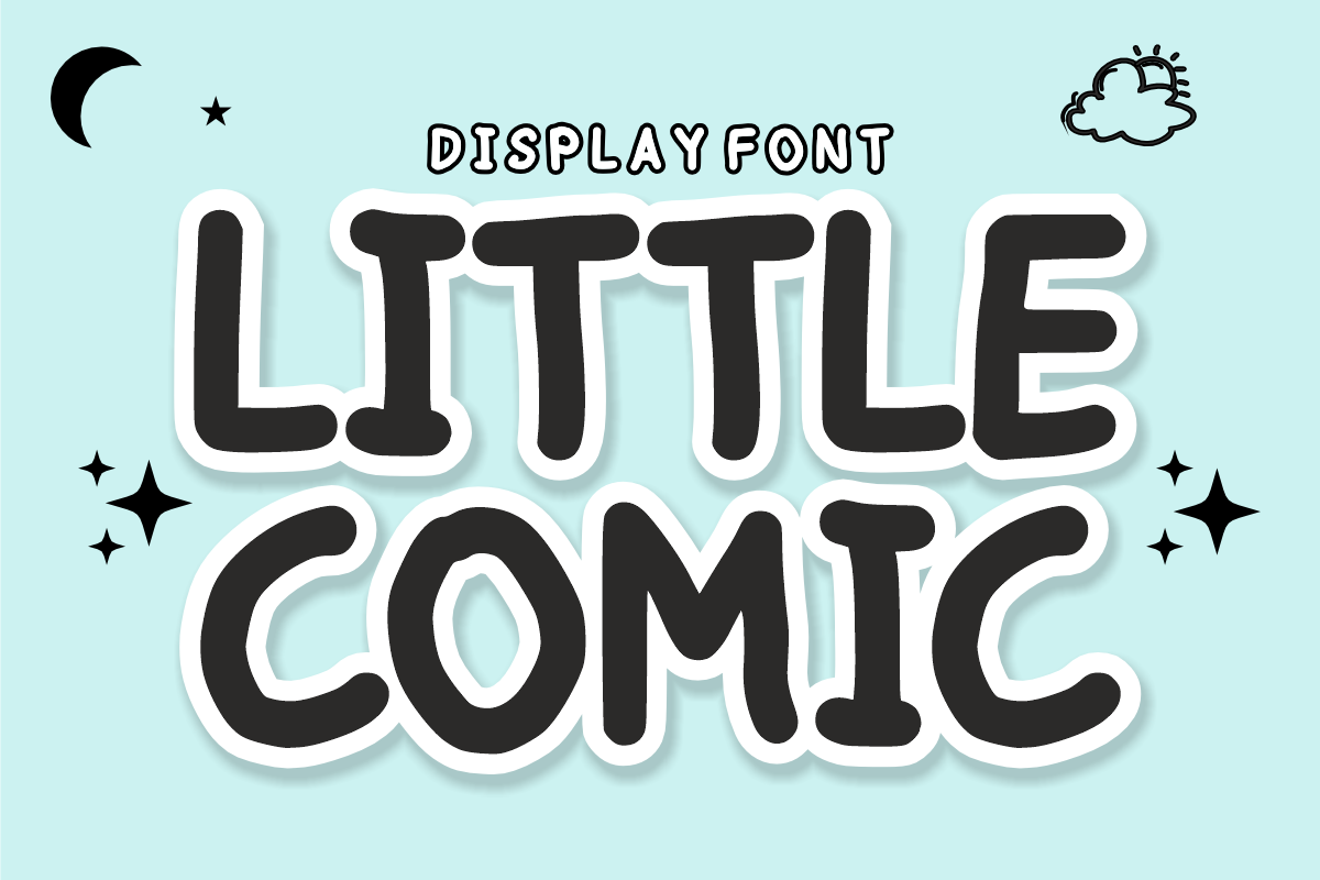 Little Comic - Cartoon Display Font, a Handwritten Font by KiddoGlyphs Studio (Photo 1 of 4)