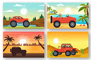 14 Off Road Vehicle Illustration, a Sport Illustration by denayunebgt (Thumbnail 4 of 5)