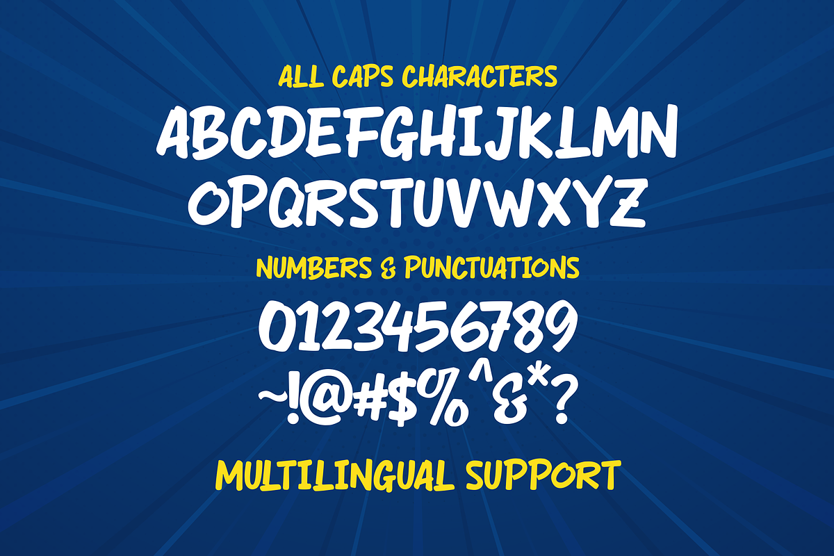 Spark Boys - Marker Comic Font, a Handwritten Font by figuree studio (Photo 3 of 7)
