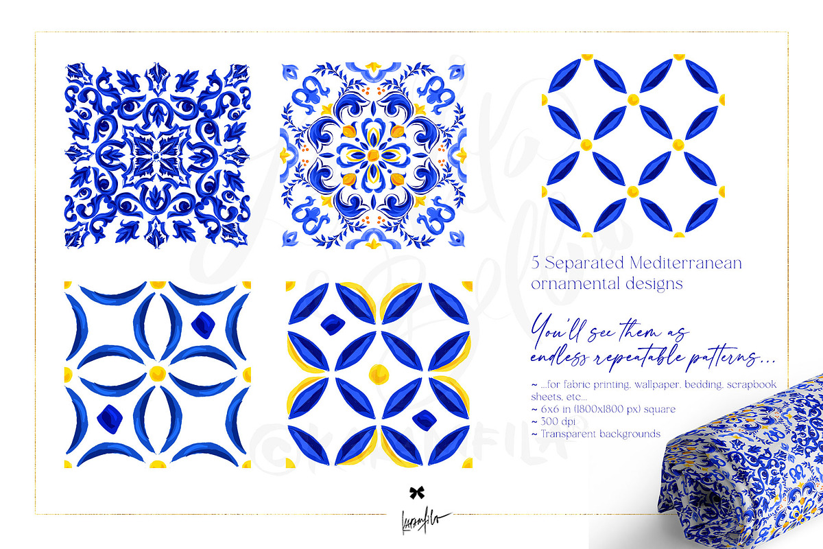 Mediterranean Summer Branding Kit, a Branding & Logo Template by KaramfilaS (Photo 6 of 8)