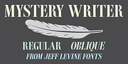 Mystery Writer JNL, a Font by Jeff Levine Fonts (Thumbnail 1 of 5)