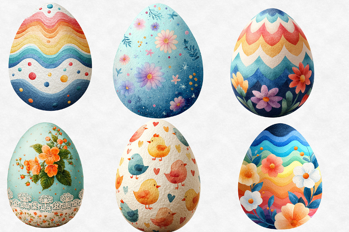 pastel Easter egg clipart, an Illustration by Designworld (Photo 4 of 5)