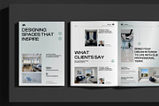 White Interior Designer Brochure, a Brochure Template by Neermana (Thumbnail 2 of 11)