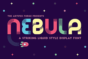 Nebula - A Liquid Style Font