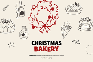 Christmas Bakery | Cozy Vector Pack