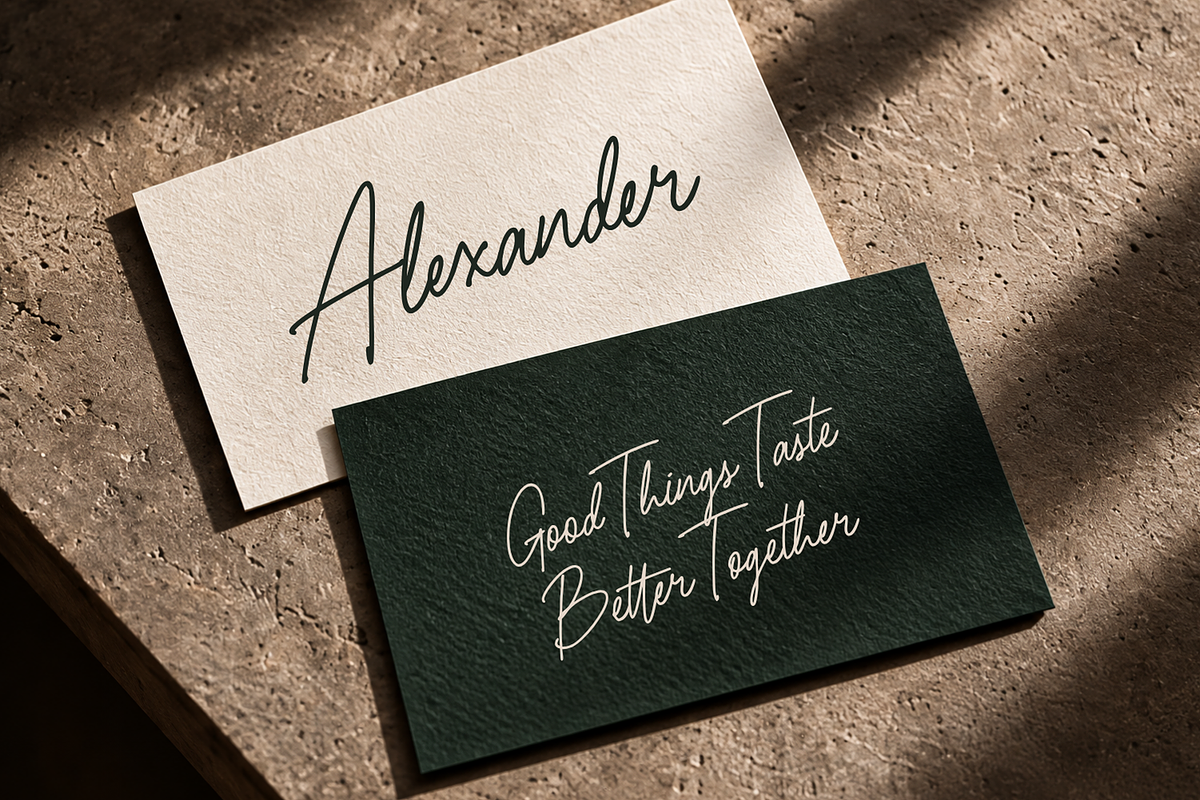 Bartender Signature Handwritten Font, a Handwritten Font by Bekhair Studio (Photo 3 of 24)
