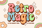 Retro Magic - Retro Font, a Serif Font by Keithzo (Thumbnail 1 of 8)