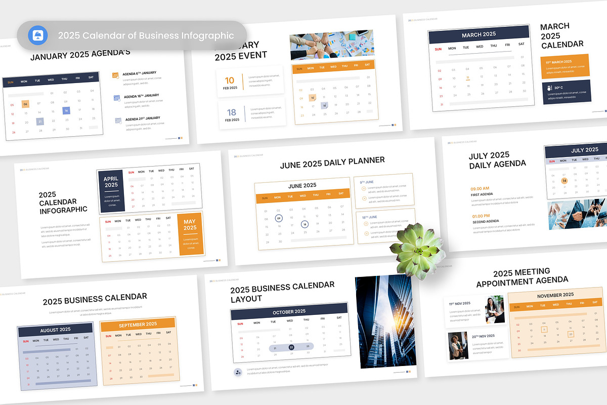 2025 Calendar of Business Keynote, a Presentation Template by Antstheme (Photo 1 of 2)
