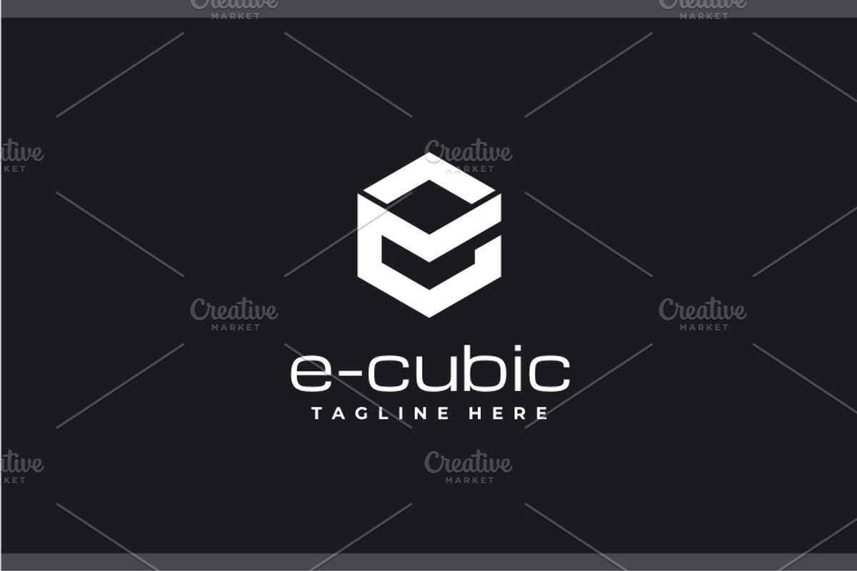 Ecube - E Logo, a Branding & Logo Template by yopie