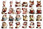 Christmas Hot Drinks Clipart, a Food Illustration by Nicolle's Colorful Art (Thumbnail 2 of 5)