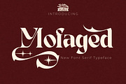 Mofaged - Serif Typeface Font, a Serif Font by Rishsketch (Thumbnail 1 of 15)