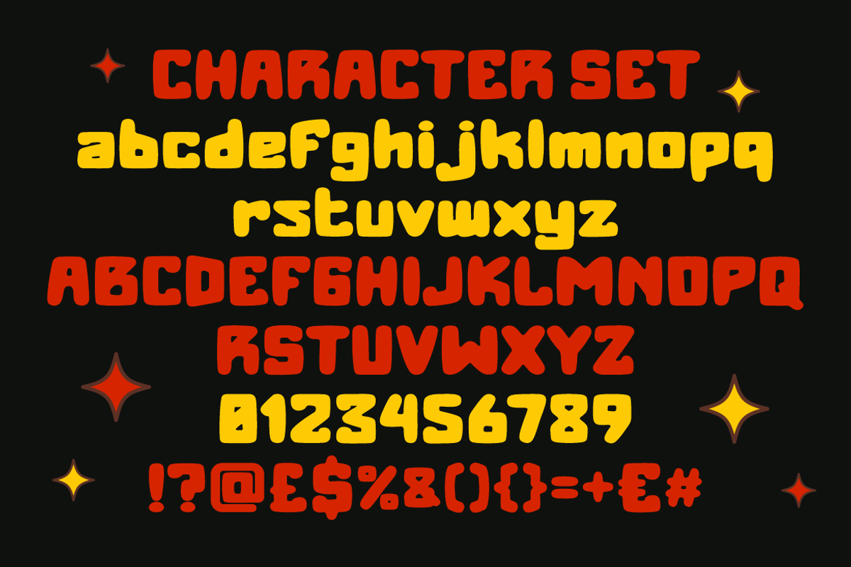 Chubzy Funk Fun Fat Font, a Font by PutraCetol Studio (Photo 5 of 5)