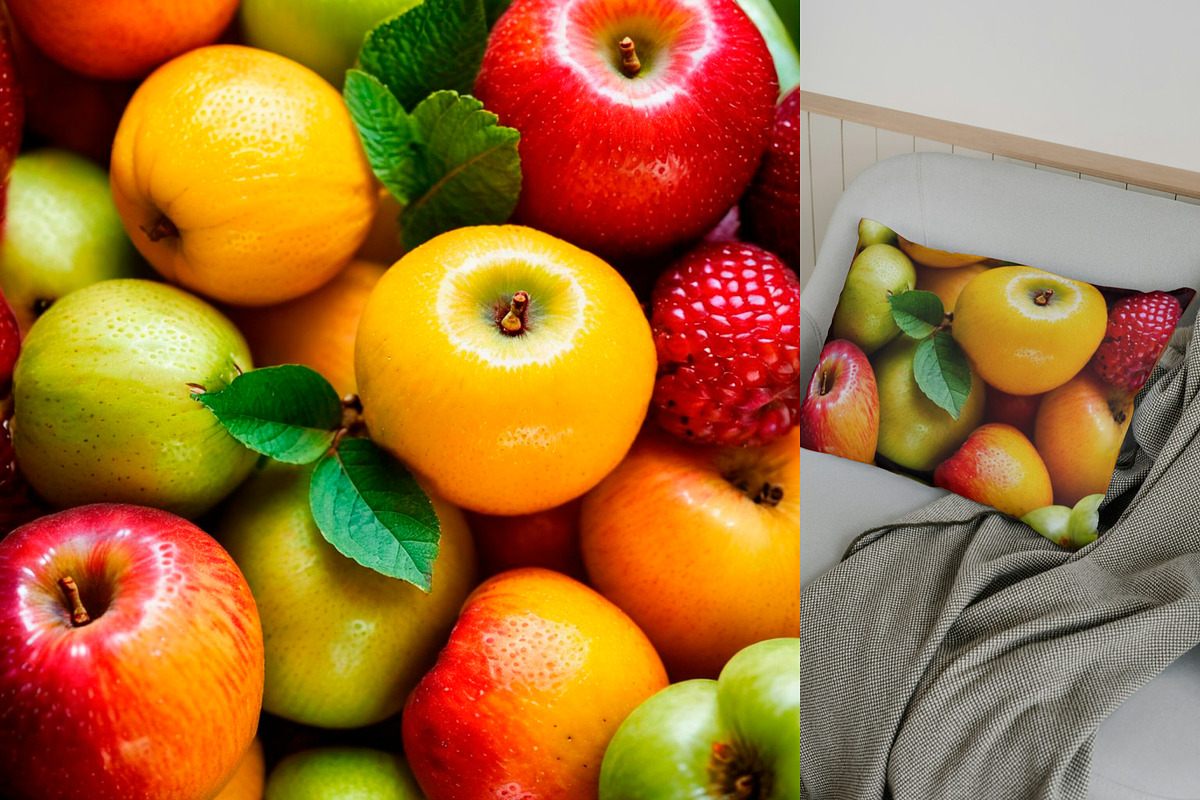 SET Fruit Composition Background, a Background Graphic by IrySha (Photo 3 of 11)