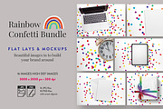 Rainbow Confetti Bundle, a Books & Magazine Mockup by Garlic Friday Design (Thumbnail 1 of 4)