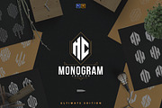 6in1 Ultimate Monogram creator, a Branding & Logo Template by VP Fonts (Thumbnail 1 of 14)