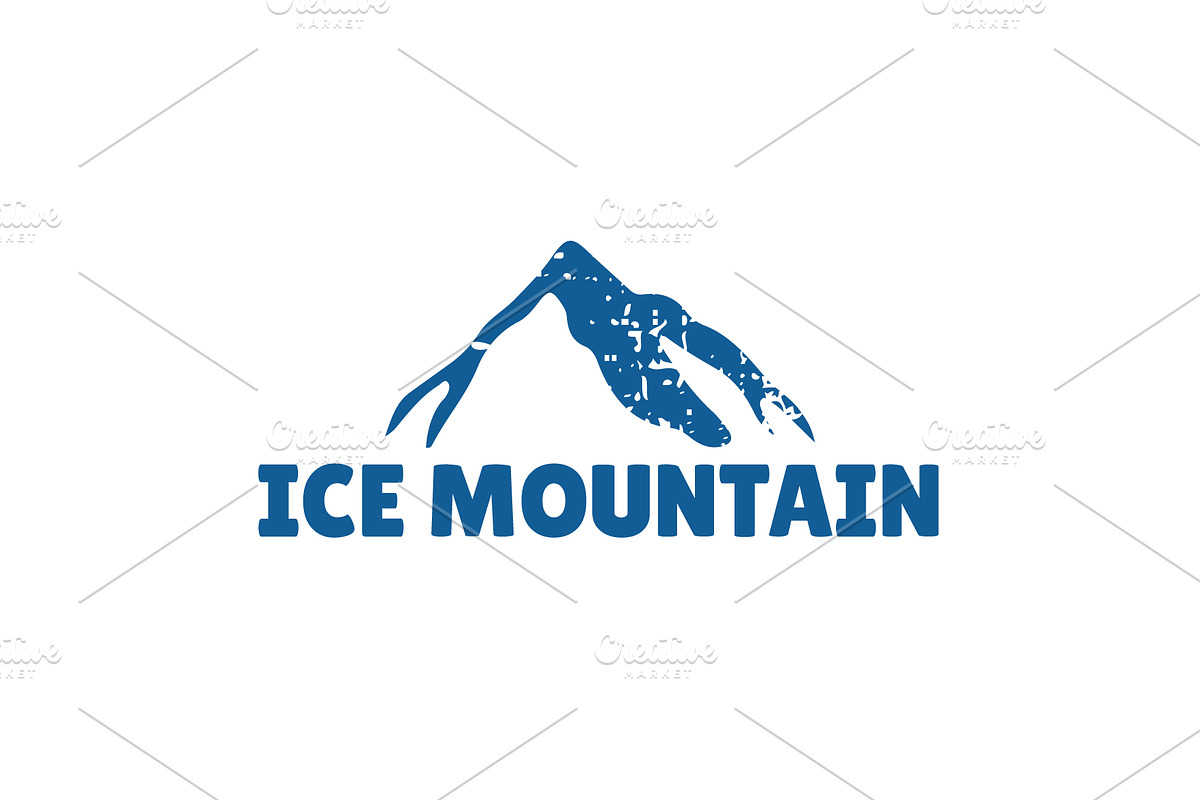 Ice peak logo illustration, a Branding & Logo Template by Dyn Studio