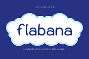Flabana - Bubble Handwritten Font, a Handwritten Font by Pikgura (Thumbnail 1 of 5)