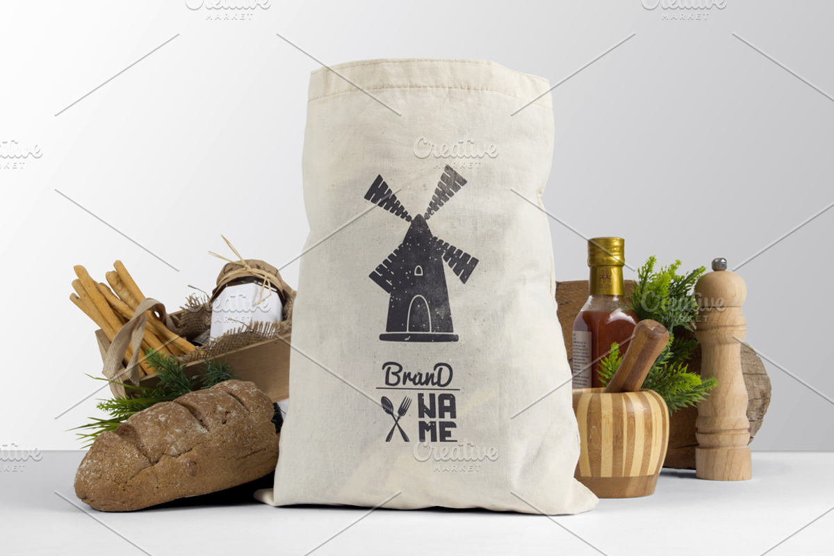 4 Wheat/Flour Logos, a Branding & Logo Template by Zhemchuzhina (Photo 1 of 3)