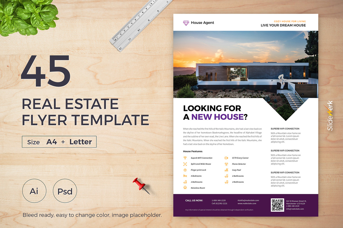 Real Estate Flyer 45 - Slidewerk, a Flyer Template by Slidewerk