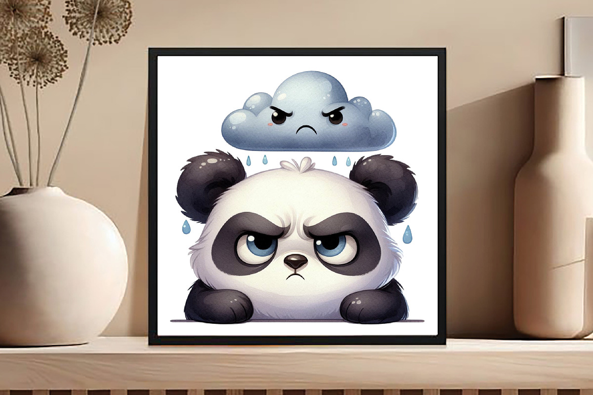 Grumpy Animal Clipart, an Illustration by DreamCafeArt (Photo 4 of 5)
