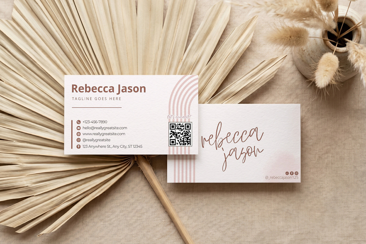 Minimalist Business Card Canva Kit, a Business Card Template by Arslan (Photo 2 of 6)