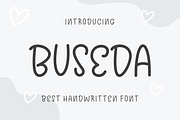 Buseda Font, a Font by Jhon.aburame (Thumbnail 1 of 5)