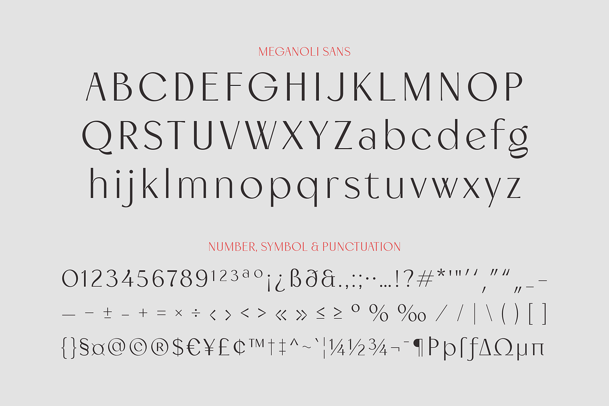 Meganoli - A Modern Font Duo, a Sans Serif Font by Ainun Jinan (Photo 10 of 13)