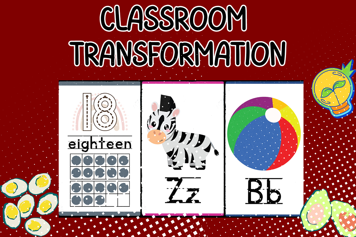 Boho Classroom Decor Bundle, a Templates & Theme by Premium Digital Templates (Photo 2 of 3)